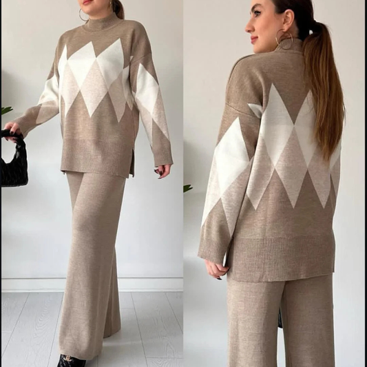 Diamond Premium Quality Winter 2-Pcs Co-Ord Set. CWTS-27