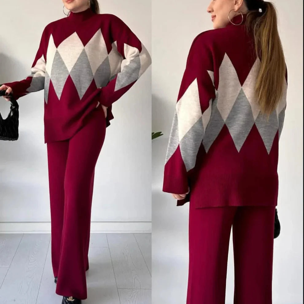 Diamond Premium Quality Winter 2-Pcs Co-Ord Set. CWTS-27