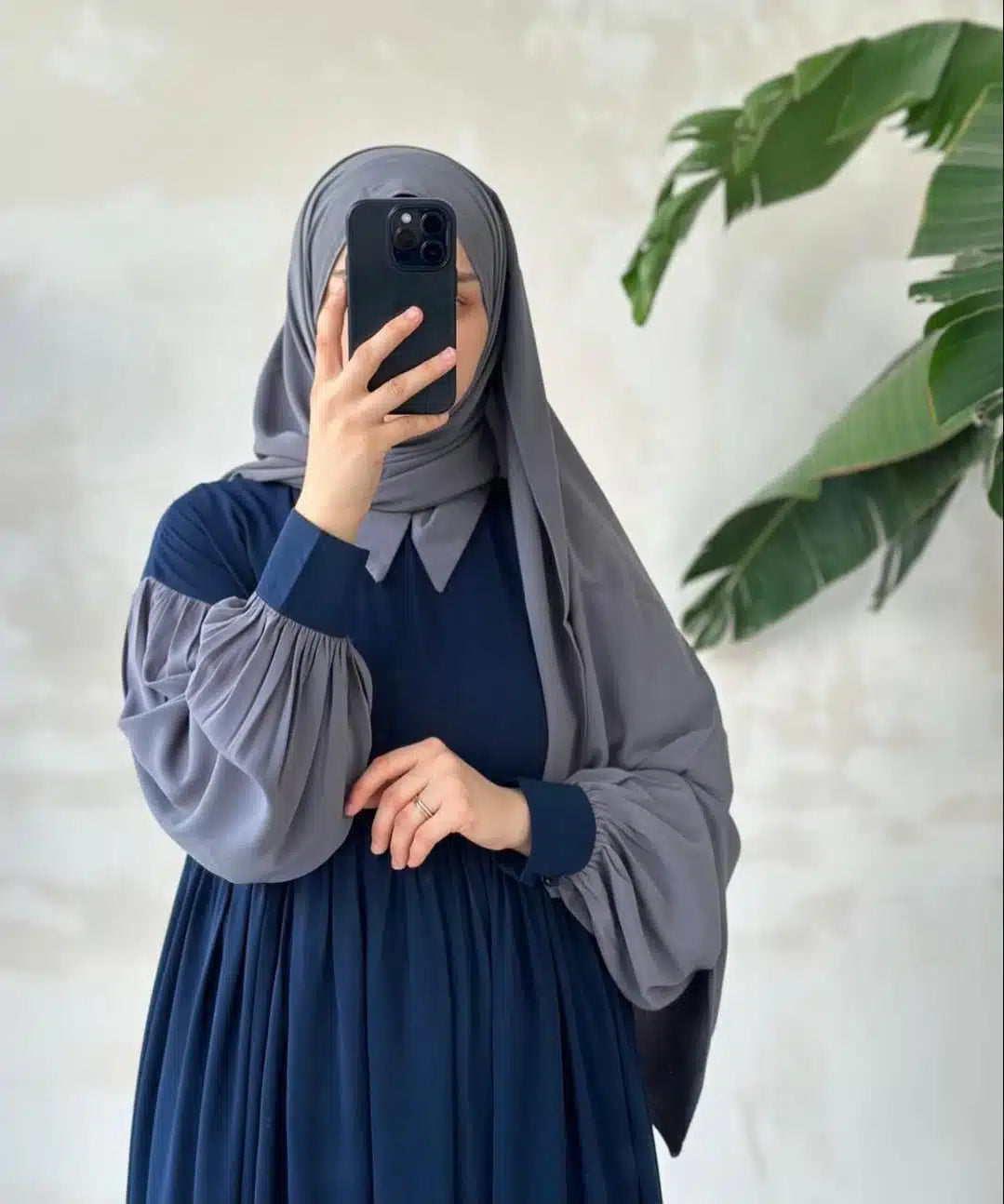 Frill Abaya Style Long Cuff Maxi