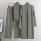 Long Gown Style 3-Pcs Winter Co-Ord Suit. WWTS-13