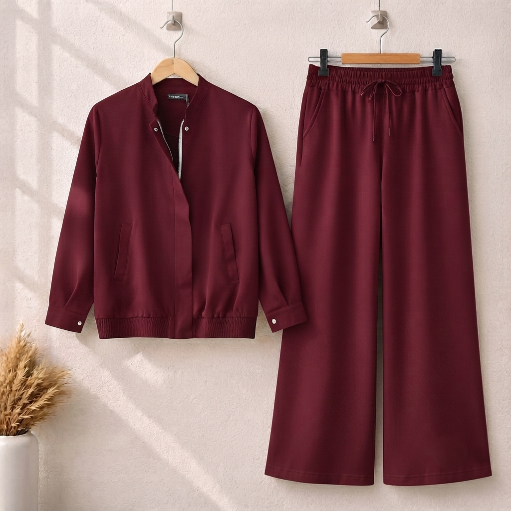 4 Pocket Style Premium Quality Winter 2-Pcs Tracksuit. CWTS-38