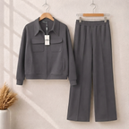 6 Pocket Style Premium Quality Winter 2-Pcs Tracksuit. CWTS-37