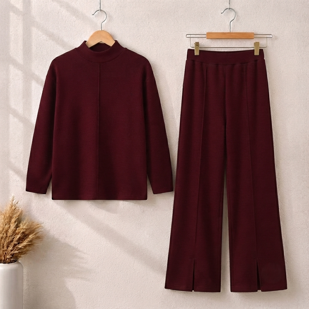 Signature Premium Quality Winter 2-Pcs Co-Ord Set. CWTS-25