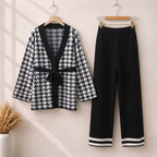 Belt Style Premium Quality Winter 2-Pcs Co-Ord Set. CWTS-34