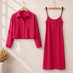 Korean Style Long Koti Maxi 2 Piece