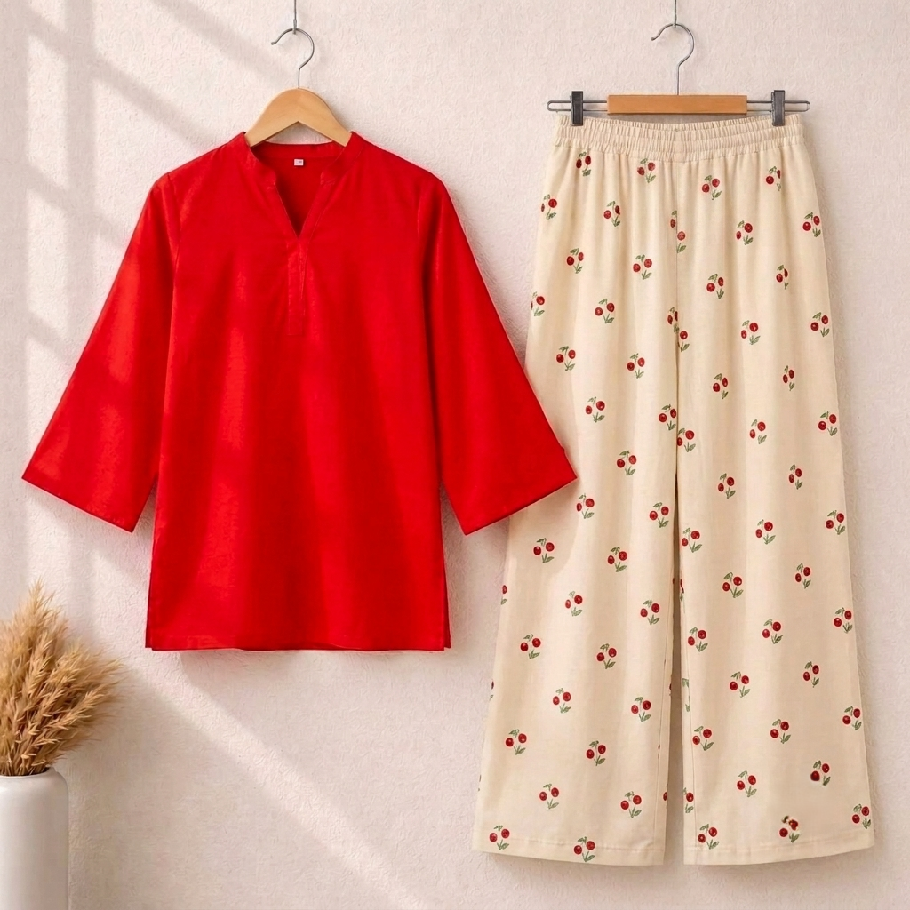 Trendy Embroidery 2piece MWTS-40