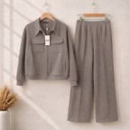 6 Pocket Style Premium Quality Winter 2-Pcs Tracksuit. CWTS-37