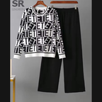 Alphabet Premium Quality Winter 2-Pcs Co-Ord Set. CWTS-43