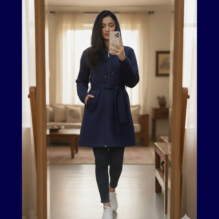 Belt Style Zipper Hoodie