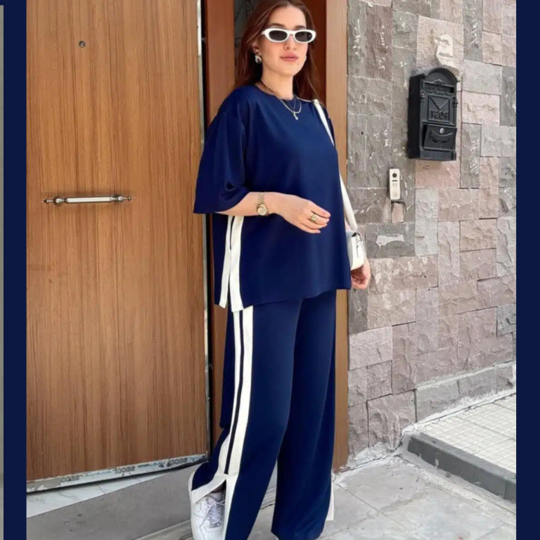 Side Panel 2-Pcs Summer Dry-Fit Tracksuit For Her.