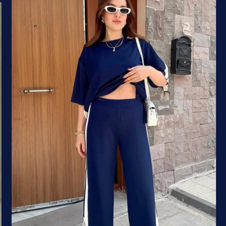 Side Panel 2-Pcs Summer Dry-Fit Tracksuit For Her.