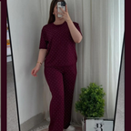Glitter Print Women 2 Piece Summer Dryfit Tracksuit For Her