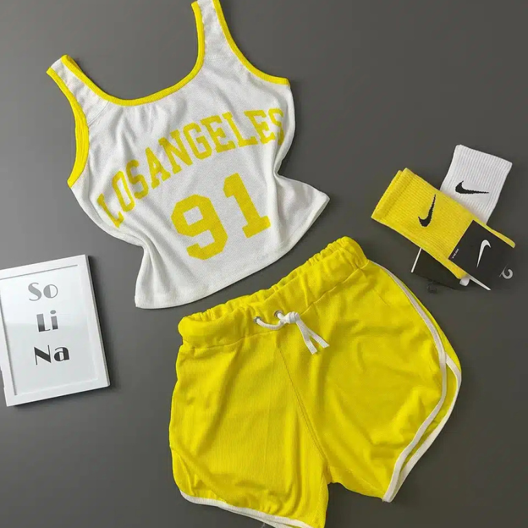 Los Angeles 91 Women’s printed Shorts & Top