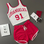 Los Angeles 91 Women’s printed Shorts & Top