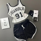 Los Angeles 91 Women’s printed Shorts & Top
