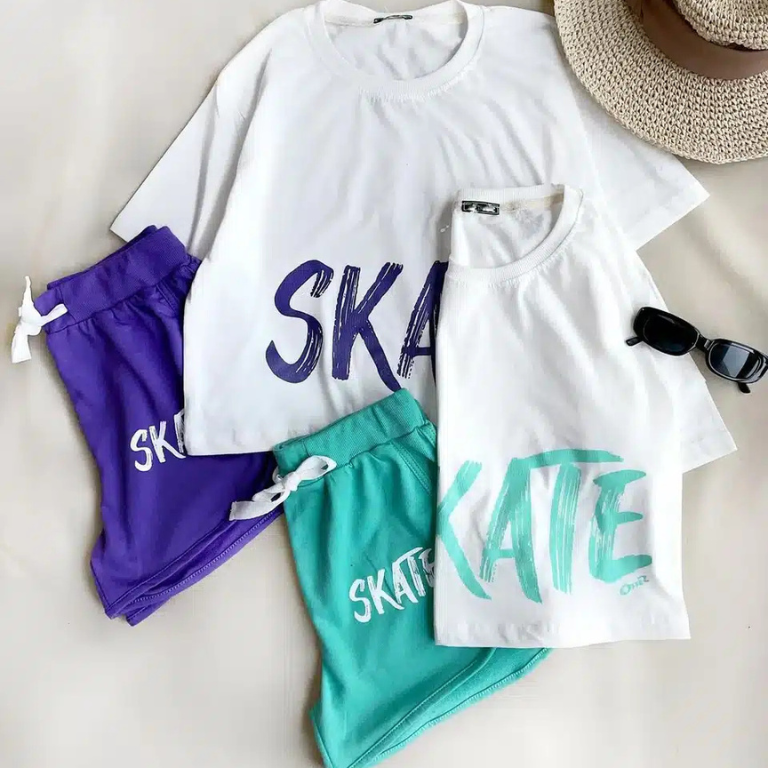 Skate Printed Top & Boxer Set