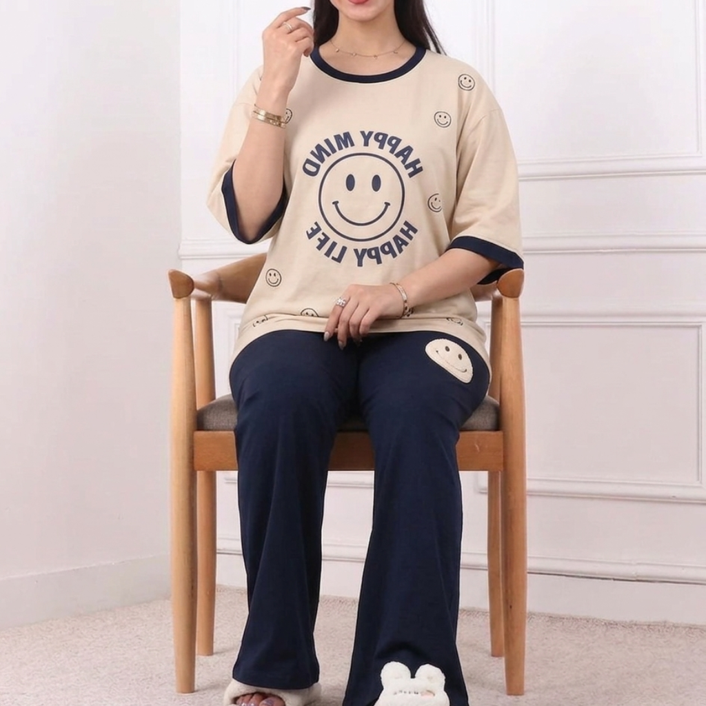 Happy Life Style Western 2-Pcs Summer Tracksuit For Her MWTS-32