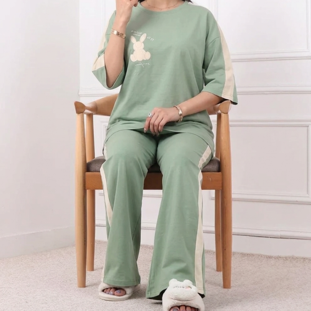 Little Bear Style Western 2-Pcs Summer Tracksuit For Her MWTS-34