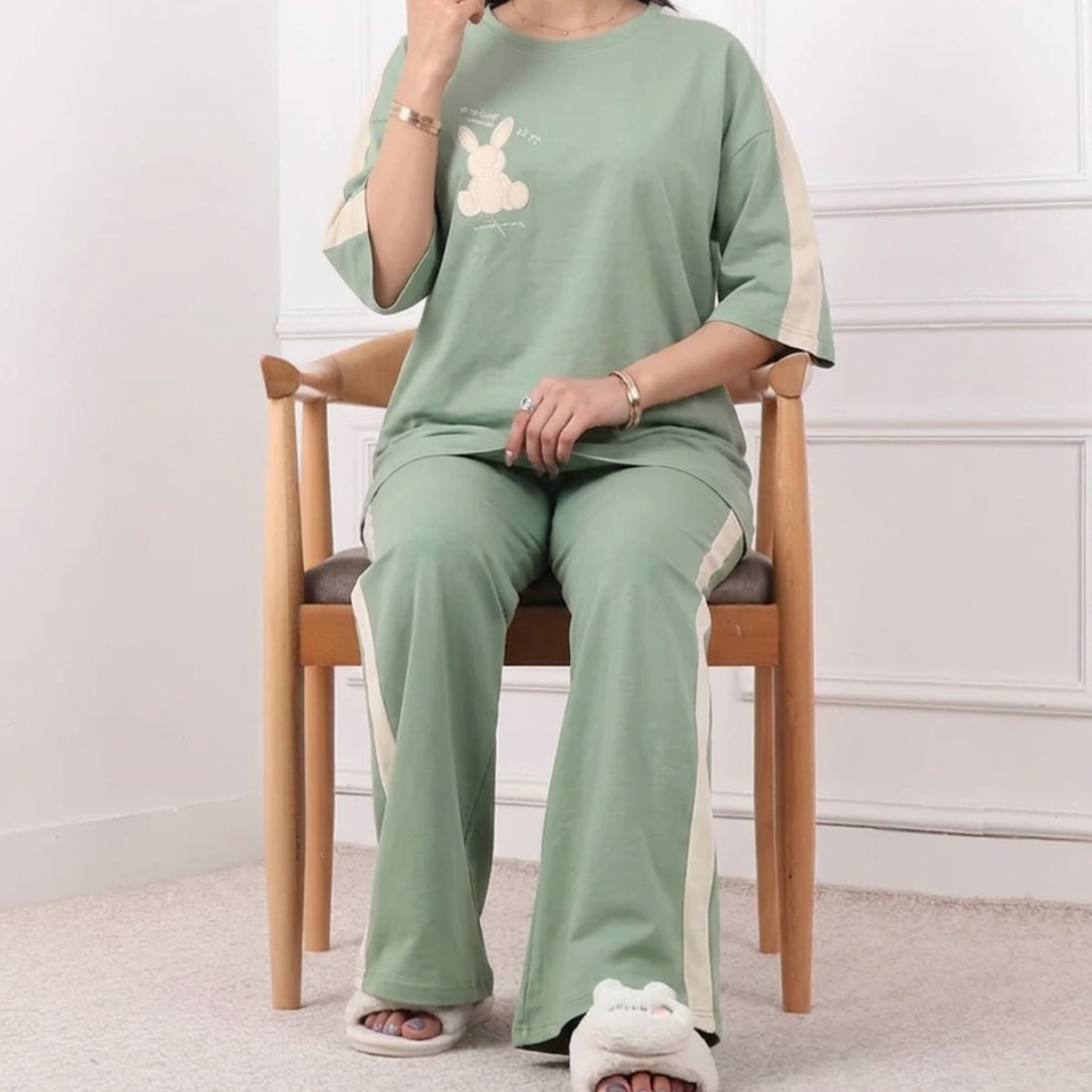 Little Bear Style Western 2-Pcs Summer Tracksuit For Her MWTS-34