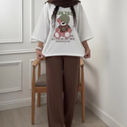 Teddy Bear Western Style 2-Pcs Summer Tracksuit For Her MWTS-31