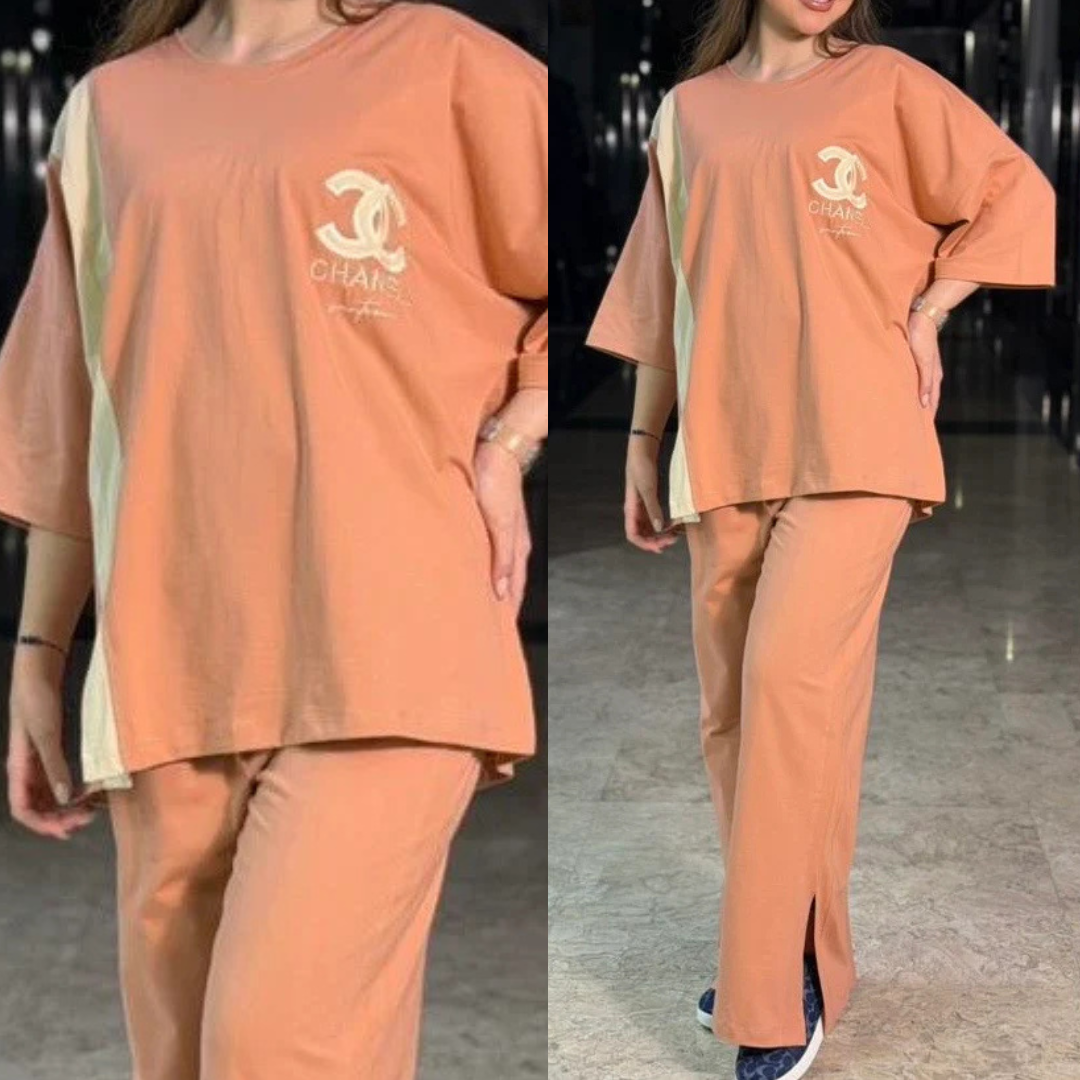 CC Style Western 2-Pcs Summer Tracksuit For Her MWTS-30