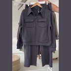 6 Pocket Style Premium Quality Winter 2-Pcs Tracksuit. CWTS-37