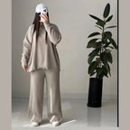 Rib Premium Quality Winter 2-Pcs Tracksuit. CWTS-36