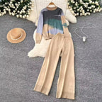 Trendy Sky Print Casual Winter Tracksuit