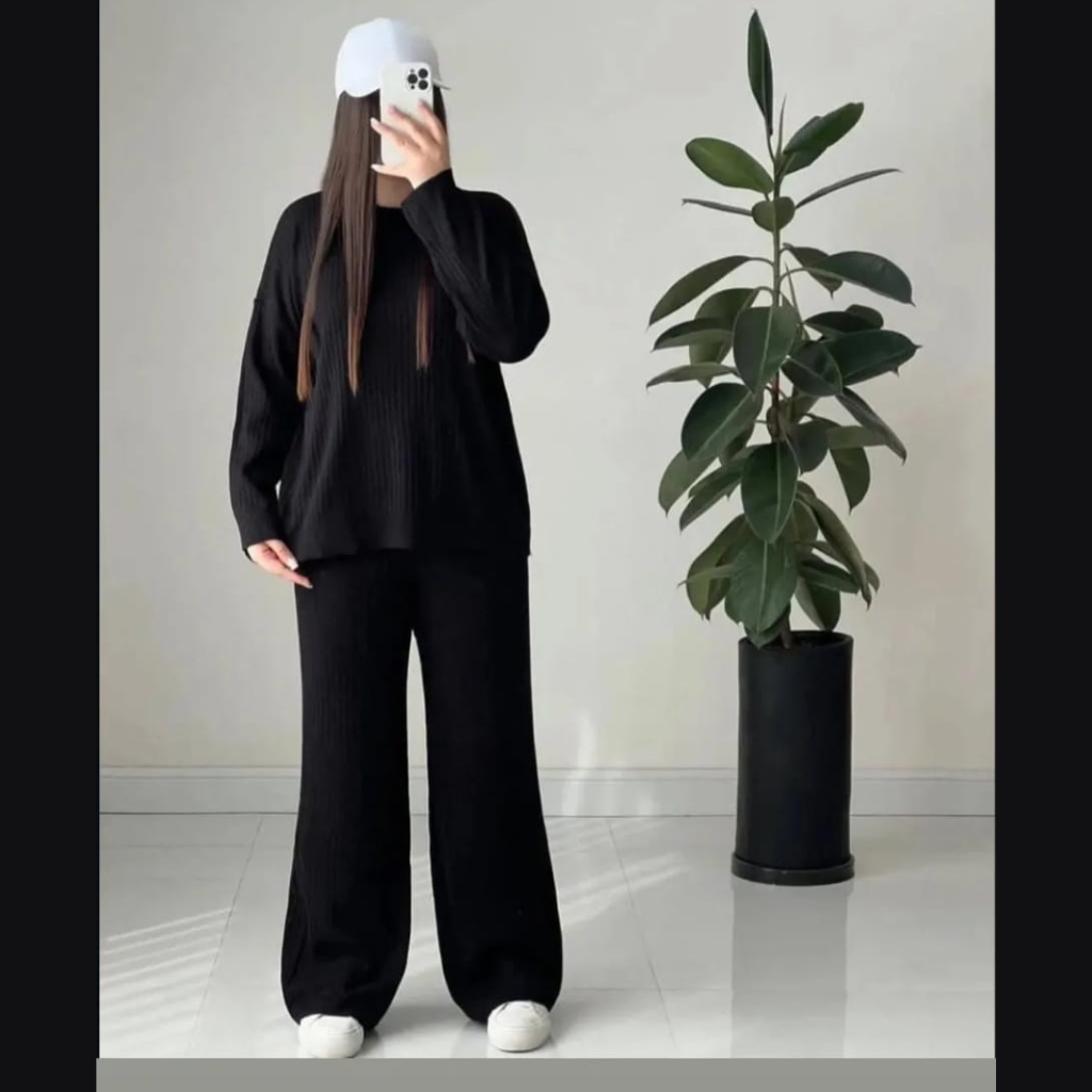 Rib Premium Quality Winter 2-Pcs Tracksuit. CWTS-36