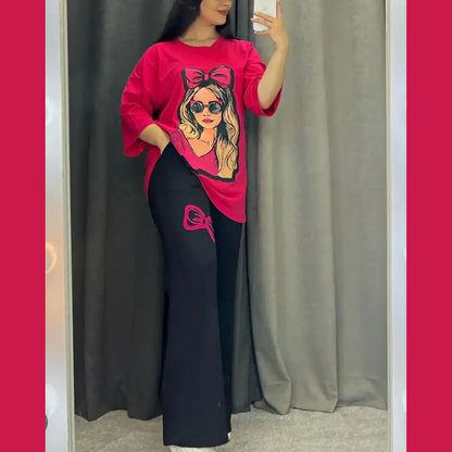 Women Drop Shoulder Summer Suit.