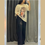 Women Drop Shoulder Summer Suit.