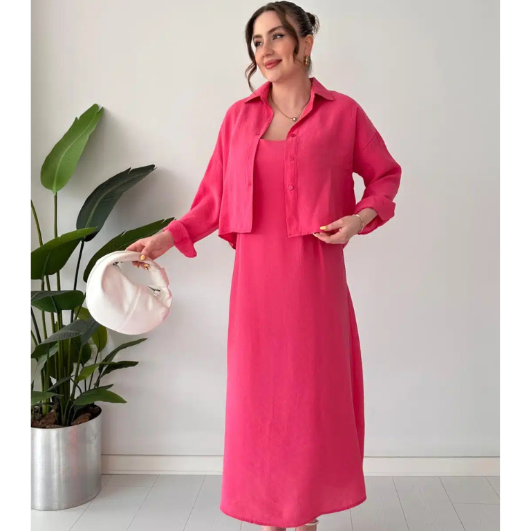 Korean Style Long Koti Maxi 2 Piece