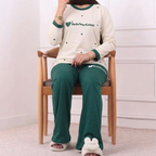 Heart Style Western 2-Pcs Summer Tracksuit For Her MWTS-33