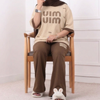 UIM Style Western 2-Pcs Summer Tracksuit For Her MWTS-36