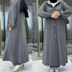 Long Button Hoodie Style 2-Pcs Winter Co-Ord Set. WWTS-18