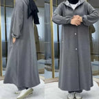 Long Button Hoodie Style 2-Pcs Winter Co-Ord Set. WWTS-18