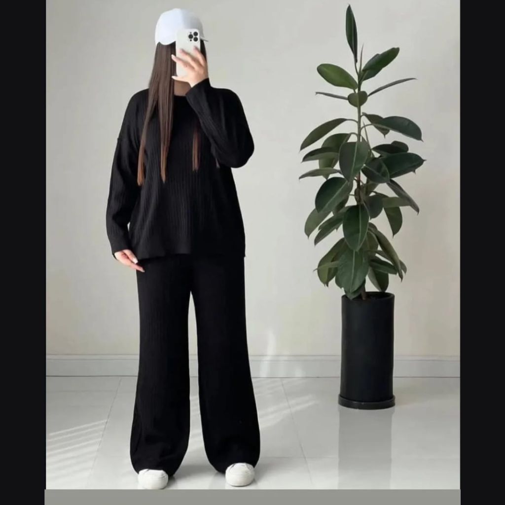 Rib Premium Quality Winter 2-Pcs Tracksuit. CWTS-36