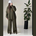 Rib Premium Quality Winter 2-Pcs Tracksuit. CWTS-36