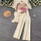 Trendy Sky Print Casual Winter Tracksuit
