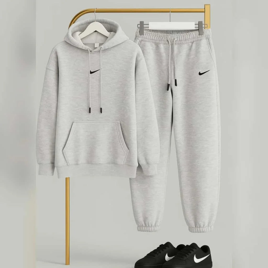 Pullover Hoodie Style Premium Quality Winter 2-Pcs Tracksuit. CWTS-31