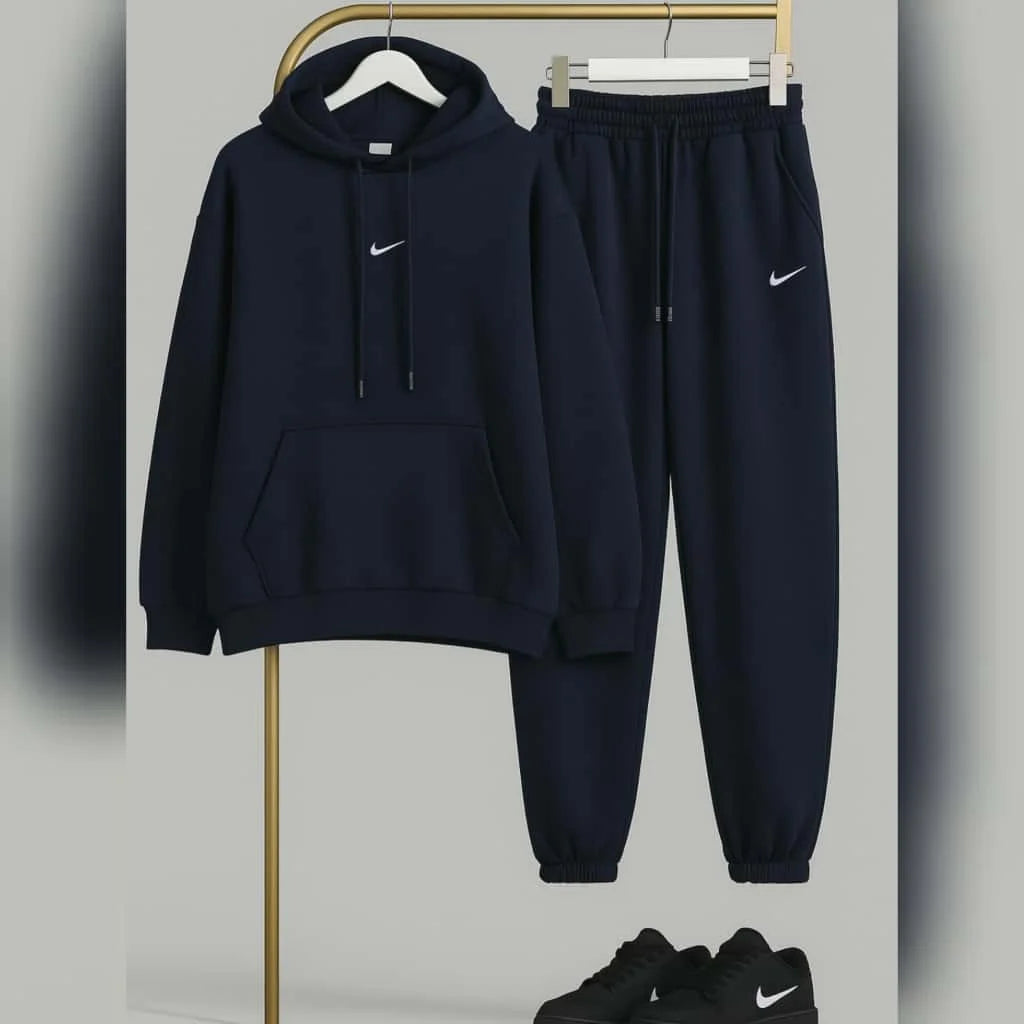 Pullover Hoodie Style Premium Quality Winter 2-Pcs Tracksuit. CWTS-31