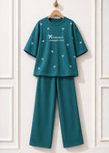 Bow Style Western 2-Pcs Summer Tracksuit For Her MWTS-37