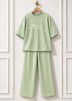 Bow Style Western 2-Pcs Summer Tracksuit For Her MWTS-37