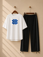 Casual Print Flapper Style 2-Pcs Summer Tracksuit For Her CWTS-02