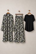 Trendy Floral Shrug 3 Piece