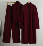 Long Gown Style 3-Pcs Winter Co-Ord Suit. WWTS-13