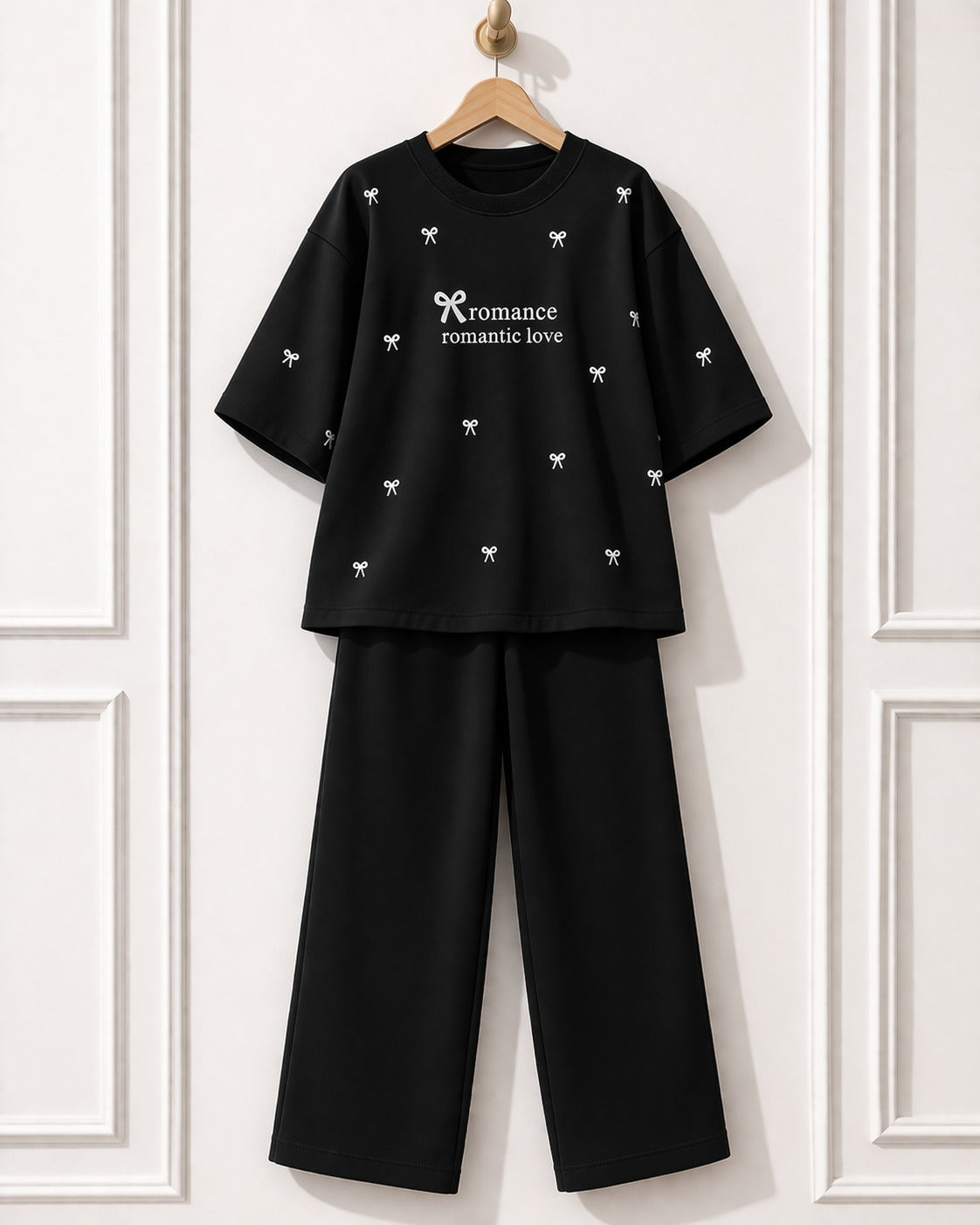 Bow Style Western 2-Pcs Summer Tracksuit For Her MWTS-37