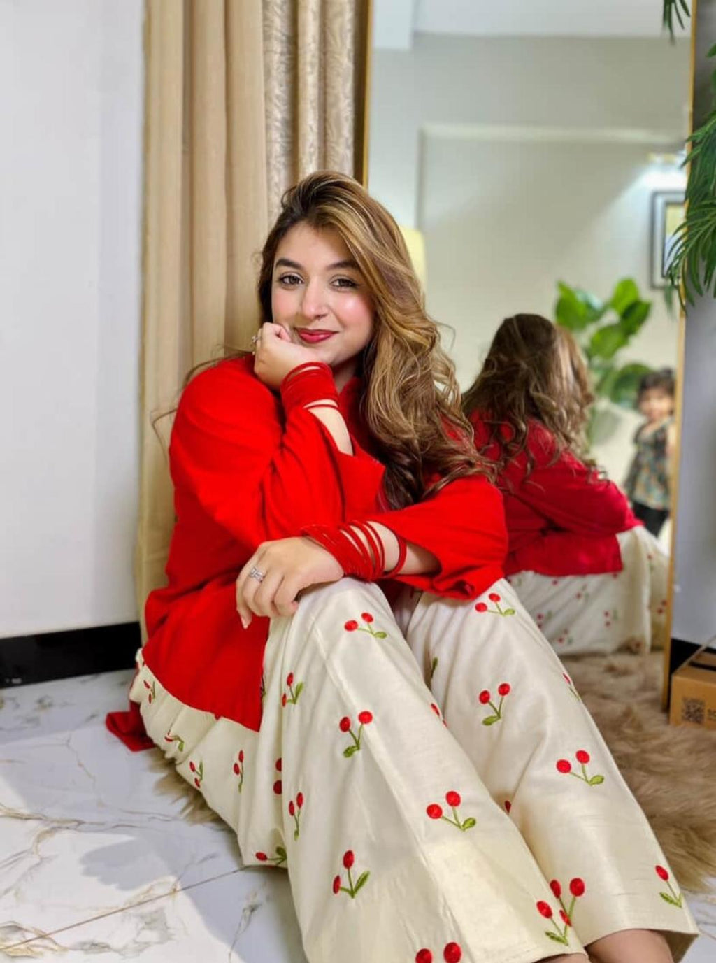 Trendy Embroidery 2piece MWTS-40