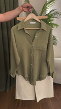 Comfort Luxe Co-Ord Set Green Beige