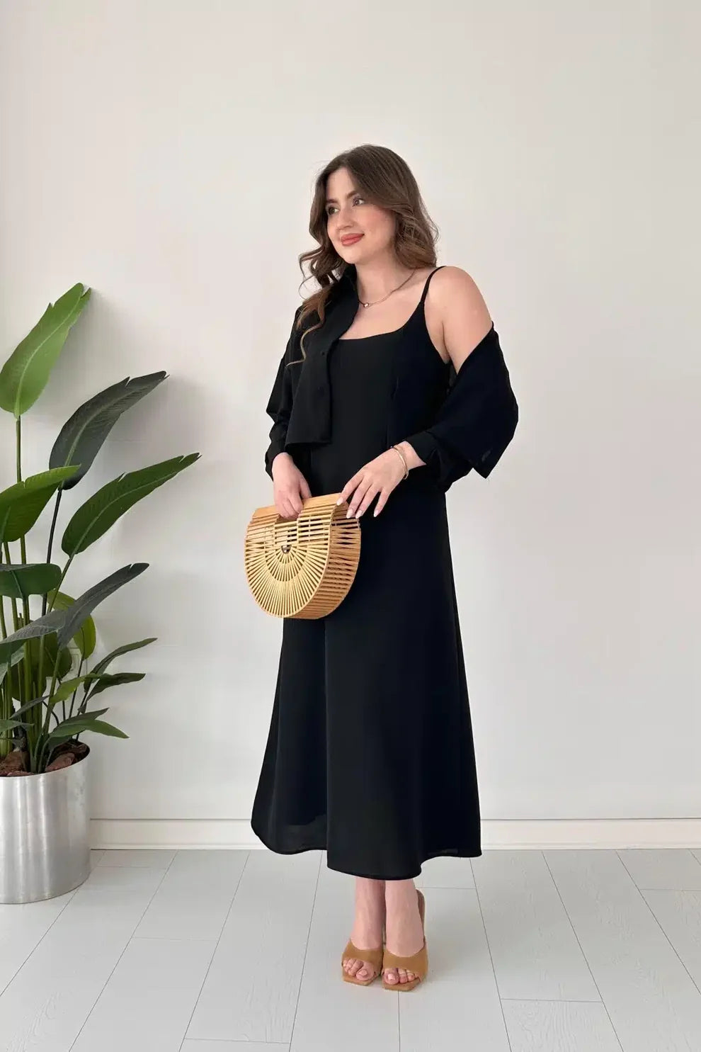 Trendy Korean Style Long Koti Maxi 2 Piece